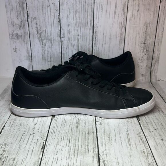 Lacoste Alligator Lerond Black White Leather Sneakers Shoes Men’s Size 13 - Picture 6 of 11